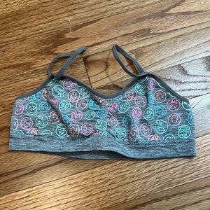 emoji print training bra
